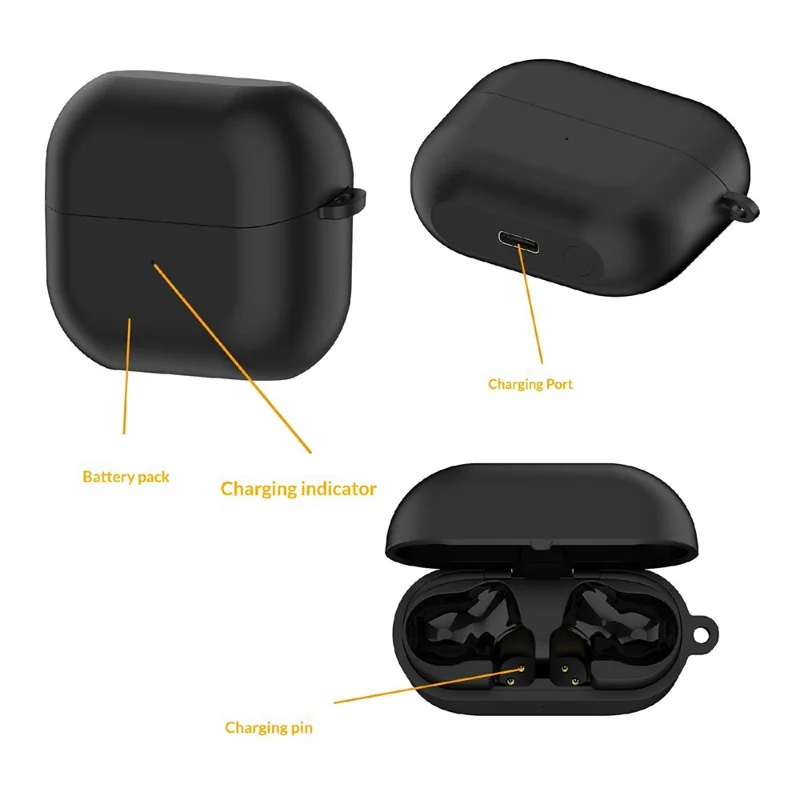 For Samsung Galaxy Buds3 FE R420 590mAh Charging Case Earphone Charger with USB-C Cable - White