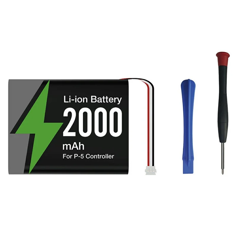 DOBE FOMIS ELECTRONICS TP5-5516 pour manette de jeu Sony PlayStation 5 Batterie de remplacement Li-ion 2000 mAh avec tournevis
