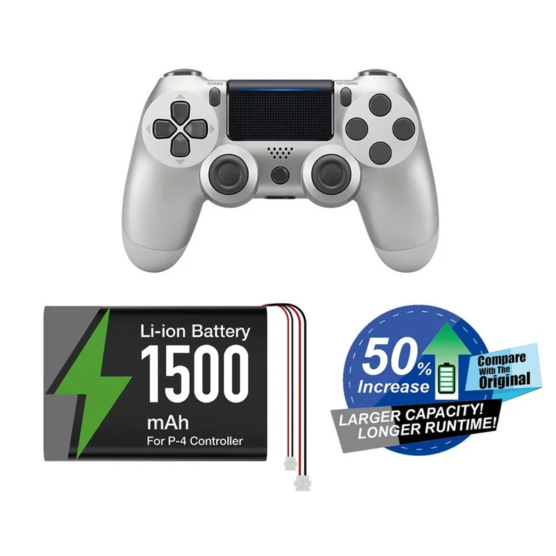 DOBE FOMIS ELECTRONICS TP4-5401 For Sony PlayStation 4 Game Controller 1500mAh Li-ion Battery Replacement with Screwdriver Set