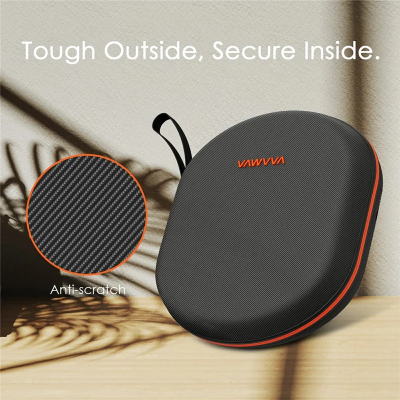 Smart Charging Case for AirPods Max 1st & 2nd Generation 5000mAh Magnetic Wireless Charger EVA Hard Shell Protective Storage Box