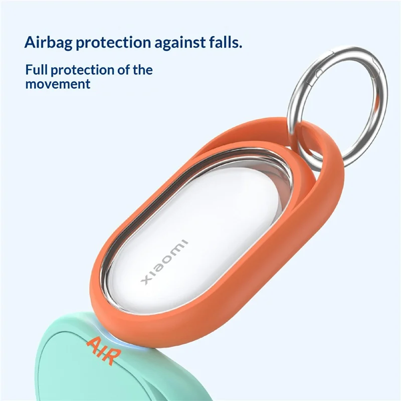 CT50 For Xiaomi Tag Protective Case Full Coverage TPU Waterproof Anti-Lost Tracker Cover - White