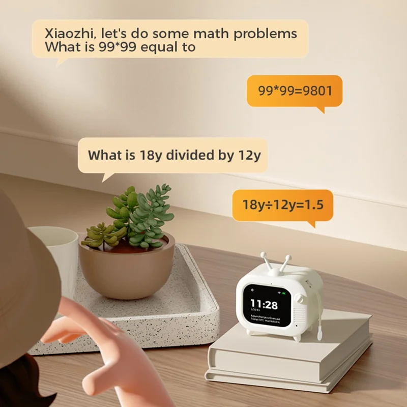 DSC30 AI Robot Smart Voice Assistant TV Design WiFi GPT Chatbot for Education Learning - White