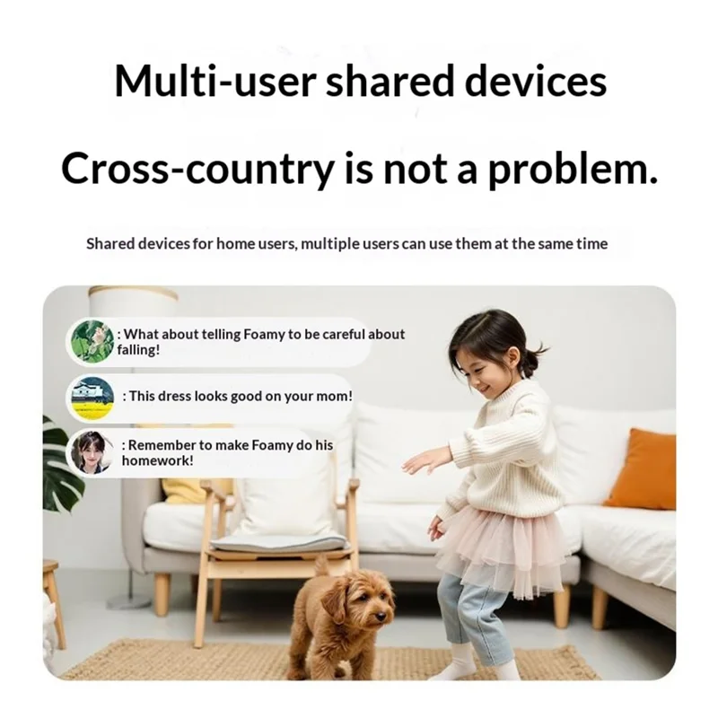 S1 Smart Home Robot Pet Camera 1080P Night Vision Auto Patrol Elderly Kids Tracking Camera - White