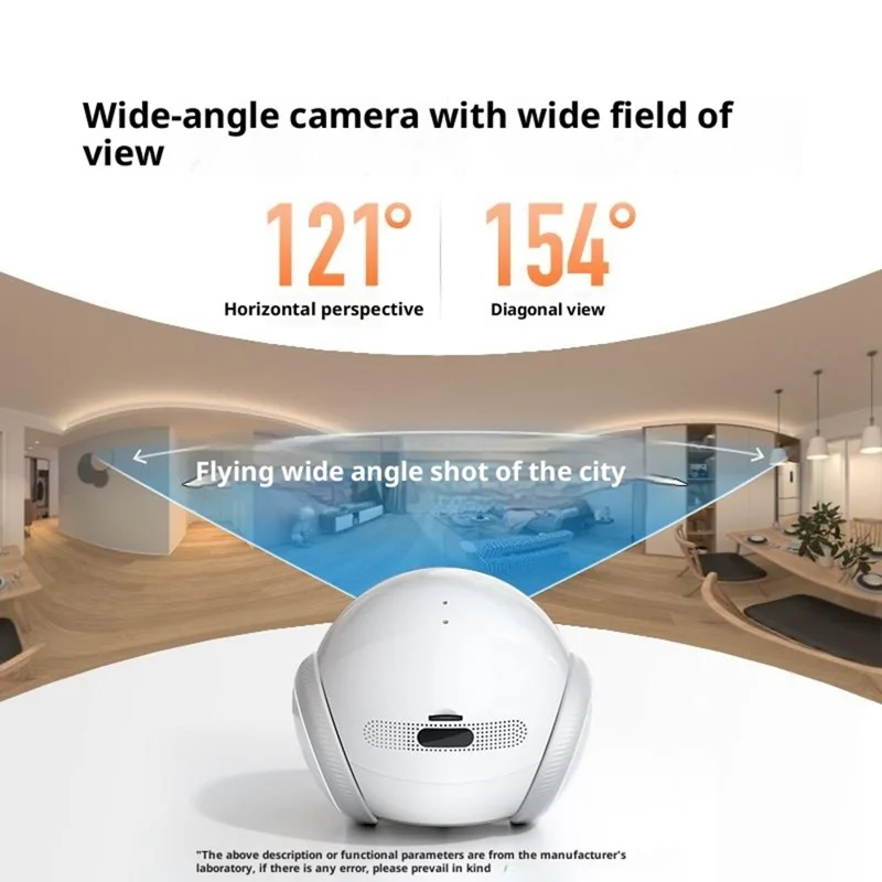 S1 Smart Home Robot Pet Camera 1080P Night Vision Auto Patrol Elderly Kids Tracking Camera - White