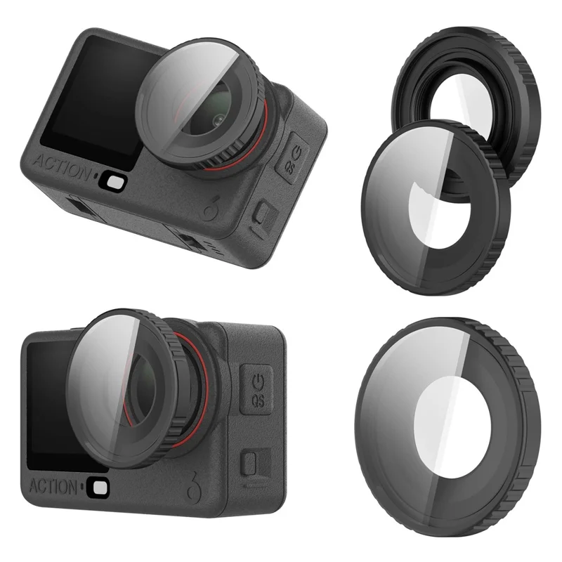 UV Filter Lens Cover for DJI Osmo Action 6 Aluminum Optical Glass Camera Lens Protector Camera Accessories