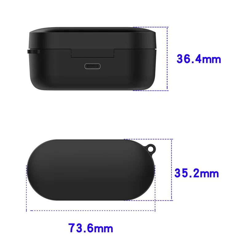 Magnetic Charging Case for Panasonic Technics EAH-AZ80 600mAh Wireless Earbuds Charger Box - Black