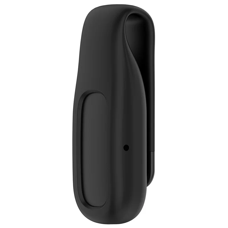 غطاء واقي من السيليكون مع مشبك لجهاز Google Fitbit Air - أسود