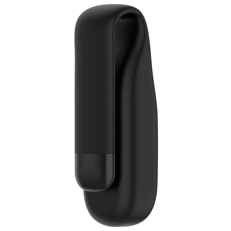 غطاء واقي من السيليكون مع مشبك لجهاز Google Fitbit Air - أسود