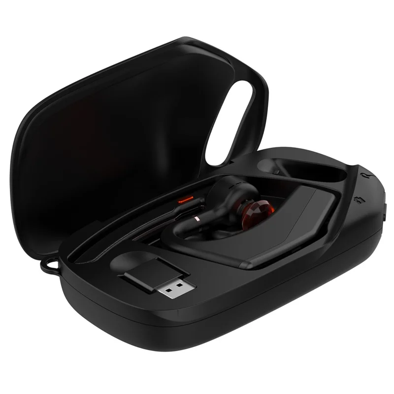 650mAh Charging Case for HP Poly Voyager Legend 50 / Legend 30 Bluetooth-compatible Earphones Type-C Wireless Charging - Black