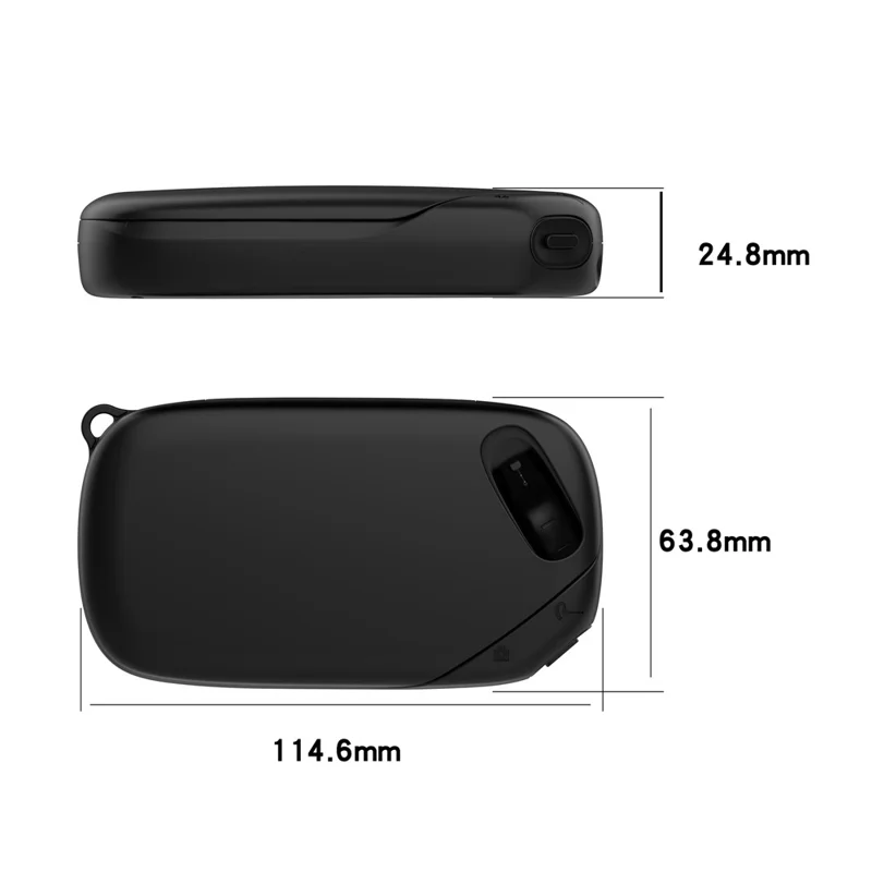 650mAh Charging Case for HP Poly Voyager Legend 50 / Legend 30 Bluetooth-compatible Earphones Type-C Wireless Charging - Black