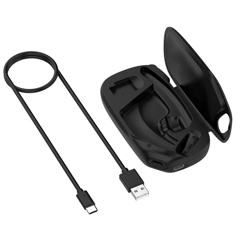 650mAh Charging Case for HP Poly Voyager Legend 50 / Legend 30 Bluetooth-compatible Earphones Type-C Wireless Charging - Black
