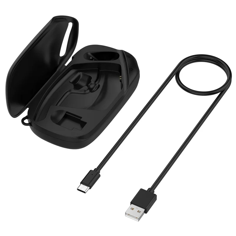 650mAh Charging Case for HP Poly Voyager Legend 50 / Legend 30 Bluetooth-compatible Earphones Type-C Wireless Charging - Black