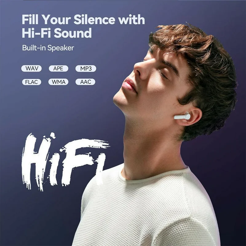 MP3-01D  MP3 / MP4 Player without TF Card 1.8 inch TFT Screen Bluetooth-compatible 5.4 FM Radio Video Player - White