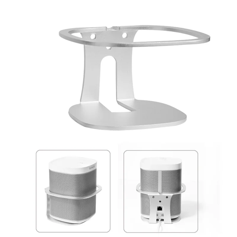 Mount Stand Holder Wall Mount for Sonos One / Sonos Play 1 Smart Speaker - Silver