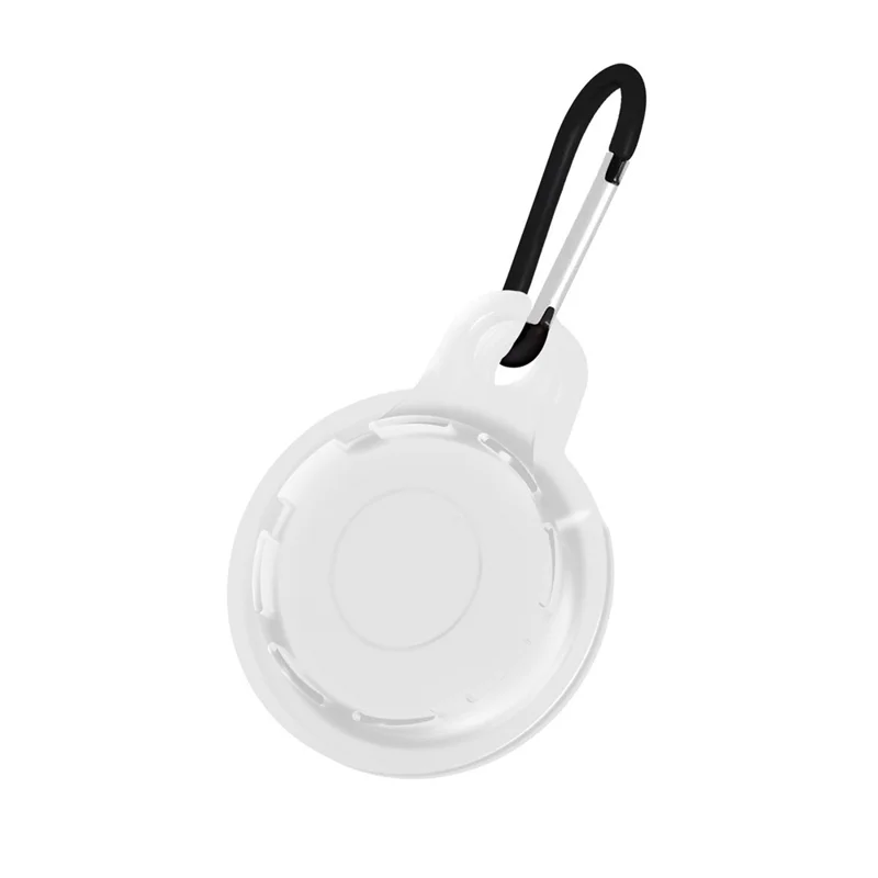 Silicone Anti-lost Round Protective Case Cover for Apple AirTag Locator - Transparent