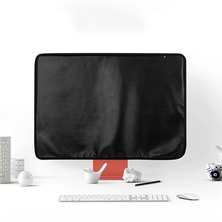 Dust-Proof Cover Computer Monitor Dust Cover Protector for Apple iMac 24inch LCD Screen - Black