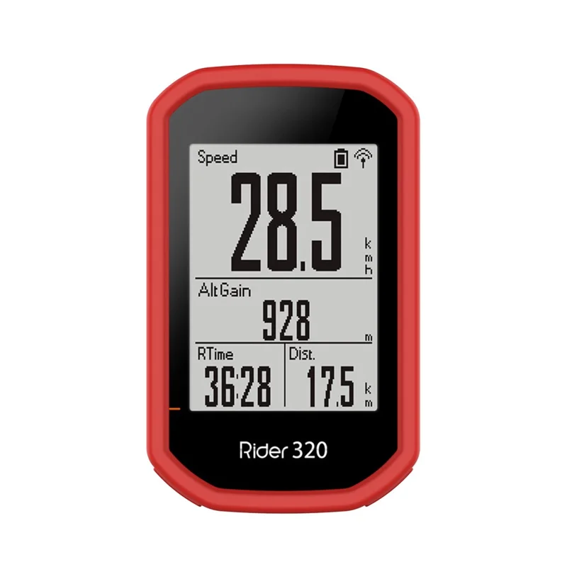 Bike Cycling Computer Silicone Cover Protective Case for Bryton Rider 430/Rider 320 - Red