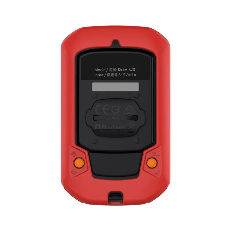 Bike Cycling Computer Silicone Cover Protective Case for Bryton Rider 430/Rider 320 - Red
