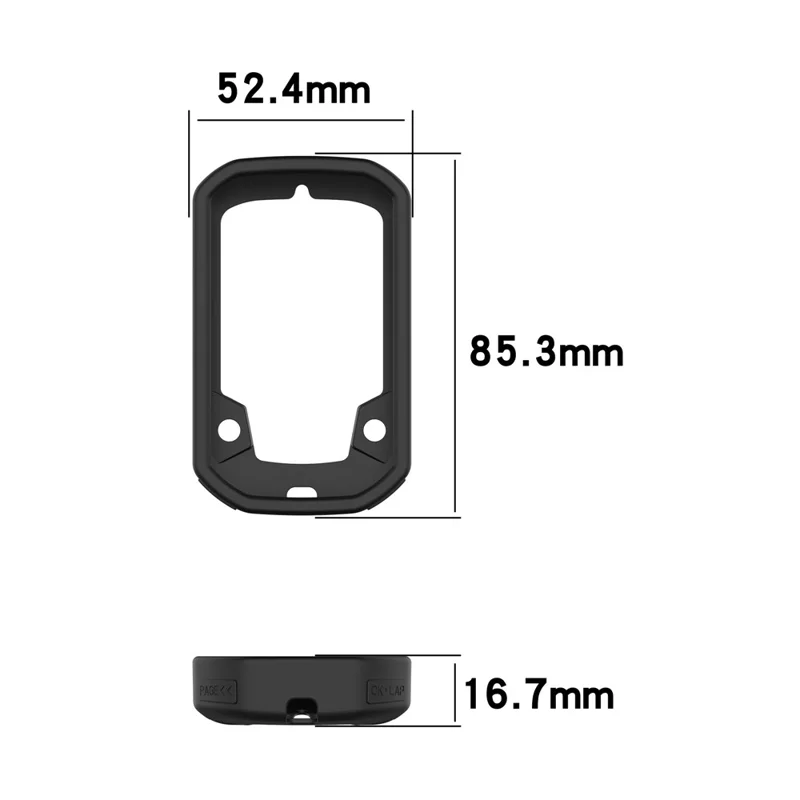 Bike Cycling Computer Silicone Cover Protective Case for Bryton Rider 430/Rider 320 - Red