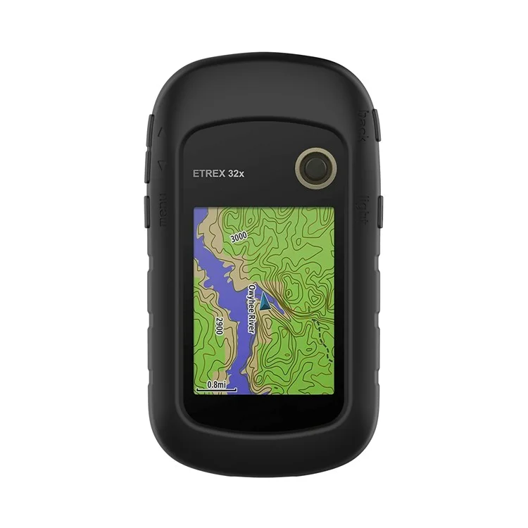 Étui de protection en silicone pour Garmin eTrex 201x/309x/32x Navigateur GPS portable - Noir