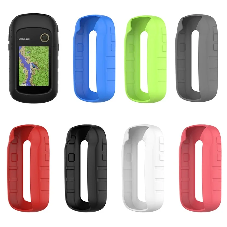 Étui de protection en silicone pour Garmin eTrex 201x/309x/32x Navigateur GPS portable - Noir
