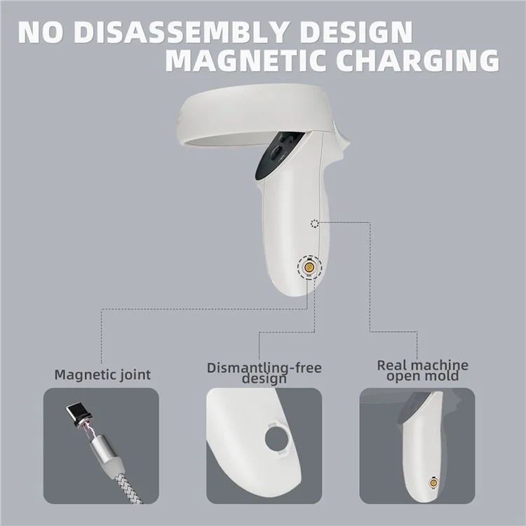 Hibloks OQC2101 Magnetic Lading Base Dock Für Oculus Quest 2 VR -brillengriffe