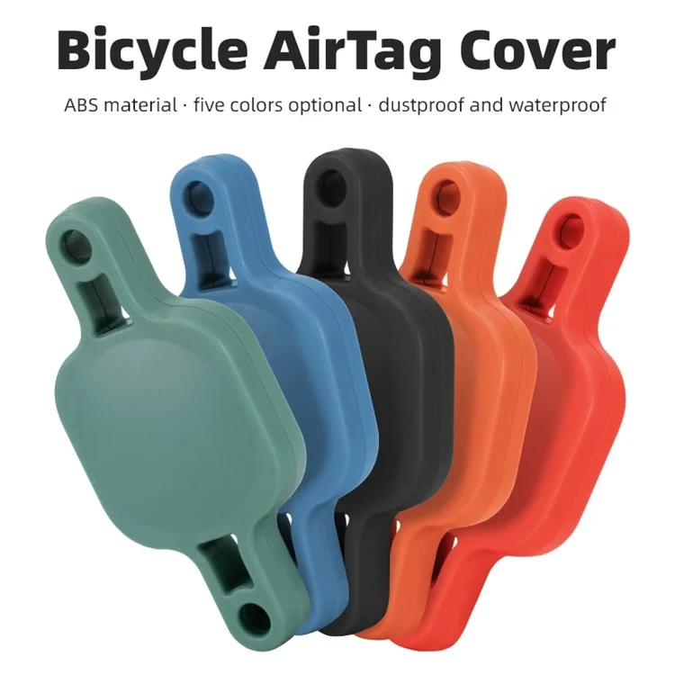 4634 for Apple AirTag GPS Locator Tracker Waterproof Protective Cover Case Road Bike Seat Anti-lost Bracket - Orange