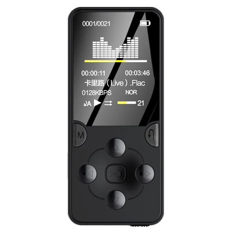 MROBO X-02 128 go de 1,8 Pouce TFT Screen MP4 Player FM Radio Vocal Recording Function Video Music Video Walkman Avec Haut-parleur