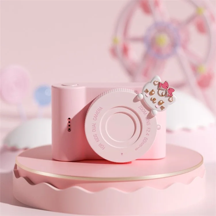 C5 48MP Cámara Para Niños Transmisión Wifi 3 Pulgadas IPS HD Operación Táctil Cámara de Juguetes Mini Toy Camera Para Niñas - Gato