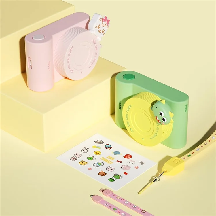 C5 48MP Cámara Para Niños Transmisión Wifi 3 Pulgadas IPS HD Operación Táctil Cámara de Juguetes Mini Toy Camera Para Niñas - Gato