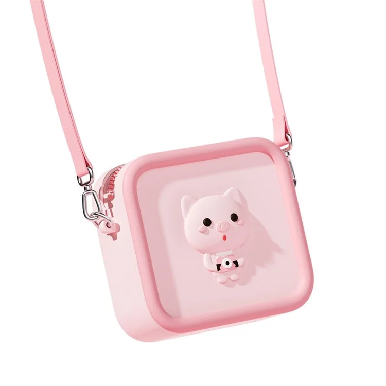 C5 Touch Control 3 '' Screen Kids Camera WiFi 48MP Per Bambini Toy Toy Girl Boy Regalo di Compleanno di Compleanno Con Borsa - Maiale