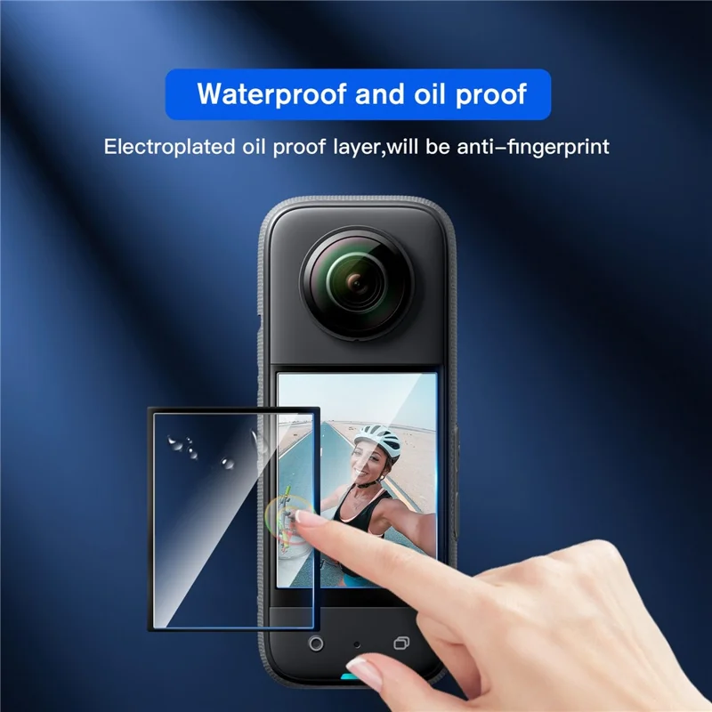 Pour Insta360 X4 Air Verre Trempé 3 Pièces, 9H Dureté Résistant Aux