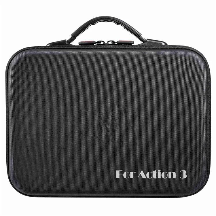 STARTRC 1111360 Pour DJI Osmo Action 3 Sac de transport portable et résistant aux chocs pour caméra et accessoires - Noir