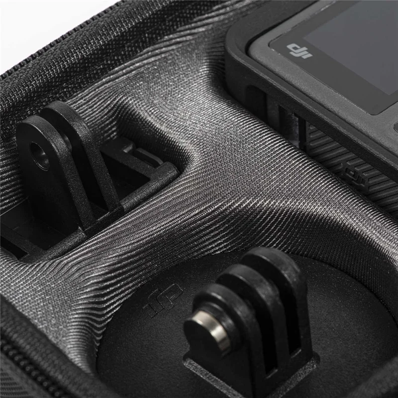 STARTRC For DJI Osmo Action 3 Portable Shockproof Carrying Case Camera Storage Bag with Carabiner and Hand Strap - Black