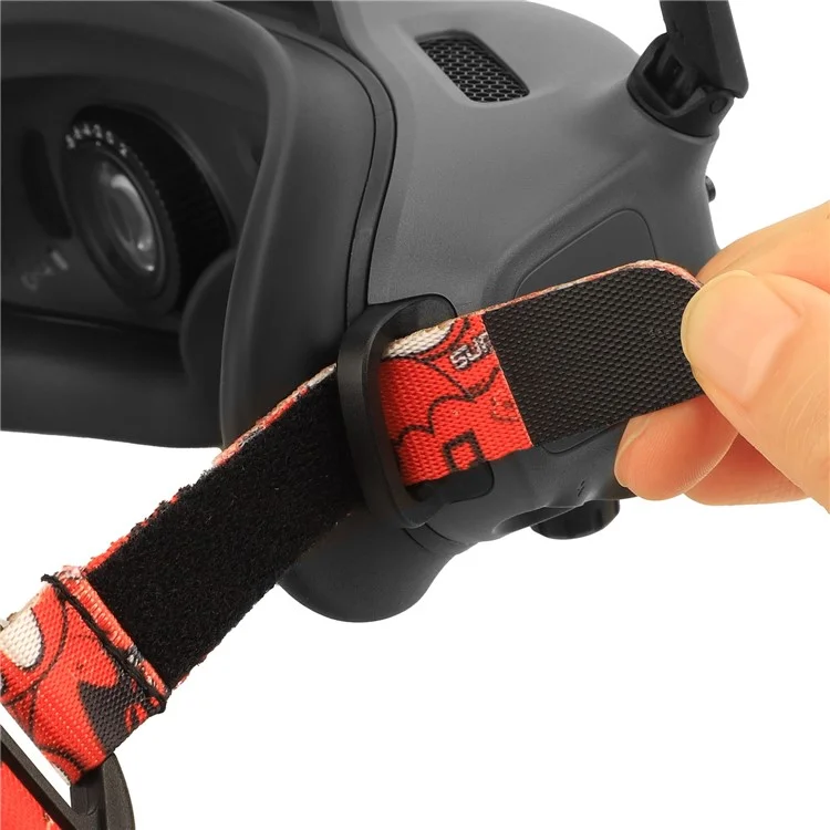 SUNNYLIFE TD487 For DJI Avata FPV Goggles Glasses V2 Adjustable Head Strap Color Elastic Fixing Band Headband - Graffiti