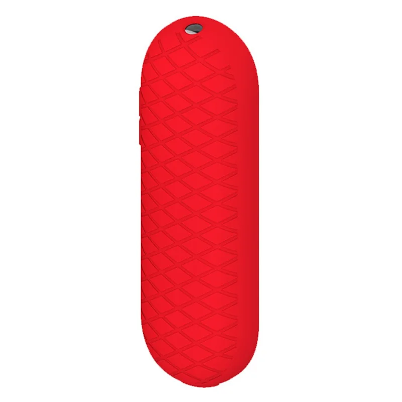 Silicone Case for Chromecast Google TV 2020 Voice Remote Shockproof Protective Remote Cover, Grid Design - Red