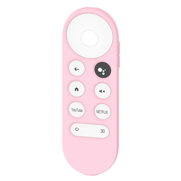 Für Google Chromecast 2020 TV-Fernbedienung Kratzfeste Schutzhülle Weiche Silikonhülle (X-förmige Textur) - Pink