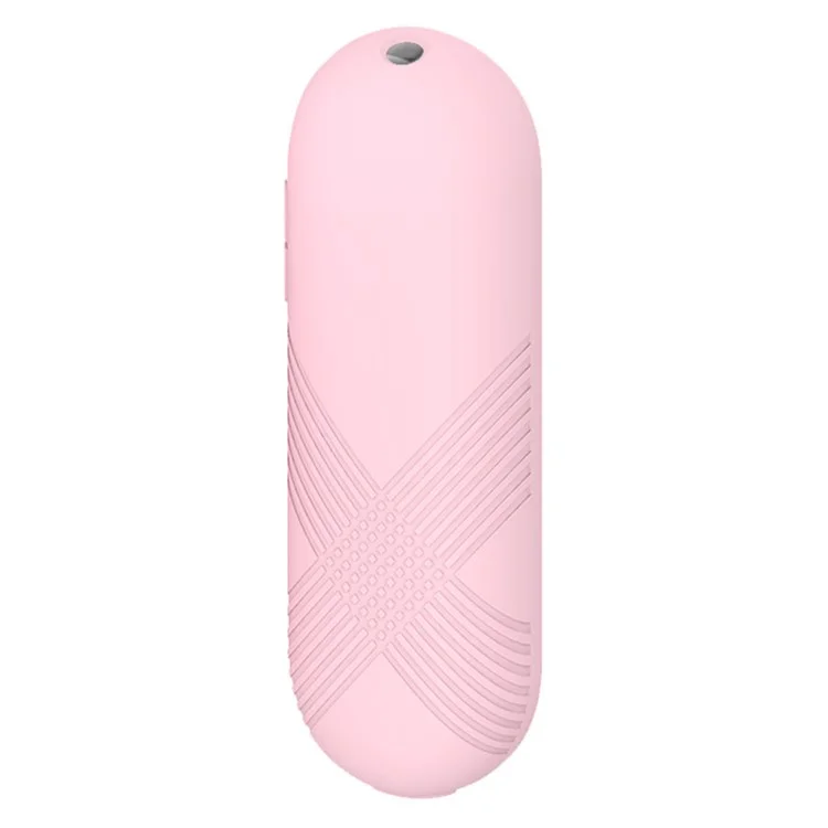 Für Google Chromecast 2020 TV-Fernbedienung Kratzfeste Schutzhülle Weiche Silikonhülle (X-förmige Textur) - Pink