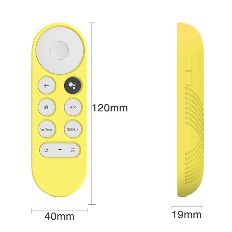Für Google Chromecast 2020 TV-Fernbedienung Kratzfeste Schutzhülle Weiche Silikonhülle (X-förmige Textur) - Pink
