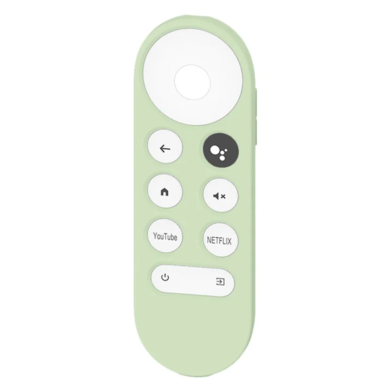 Pour Google Chromecast 2020 Télécommande TV Housse de protection anti-rayures en silicone souple (texture en forme de X) - Matcha Green