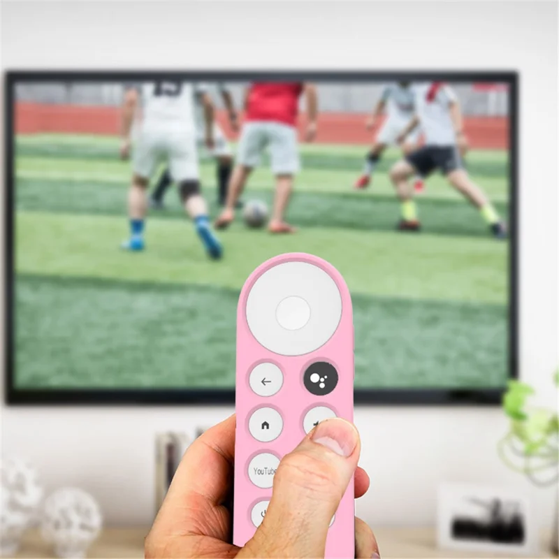 Pour Google Chromecast 2020 Télécommande TV Housse de protection anti-rayures en silicone souple (texture en forme de X) - Matcha Green