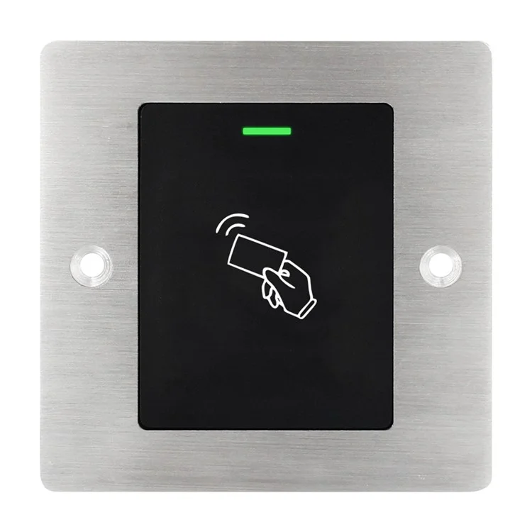 Lector de tarjetas RFID E3 Embedded Waterproof Wiegand 26-Bit, Sistema de control de acceso a puertas de metal compatible con 2000 usuarios