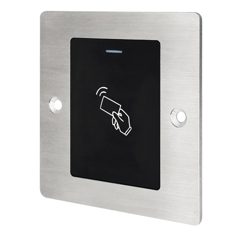 Lector de tarjetas RFID E3 Embedded Waterproof Wiegand 26-Bit, Sistema de control de acceso a puertas de metal compatible con 2000 usuarios