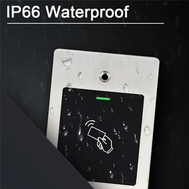 E2 Anti-shock Metal Door RFID Access Control System Embedded Card Reader Waterproof Support 2000 Users