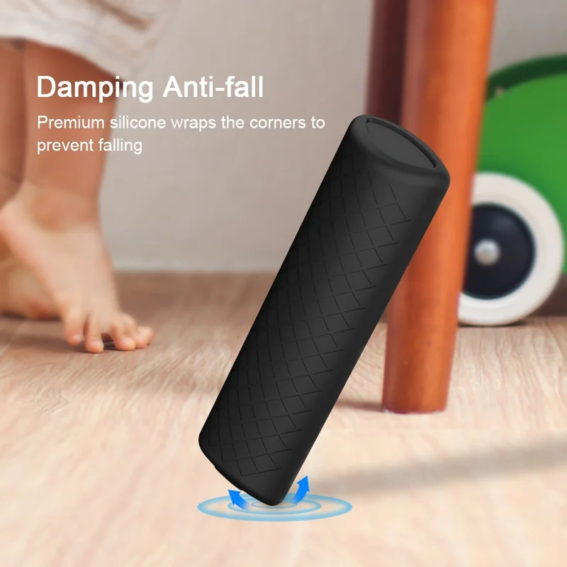 GS0092 Silicone Case for Amazon 2021 ALEXA Voice Remote 3rd Gen Shockproof Case Protective Remote Cover - Black