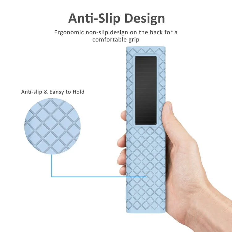 SX001 für Samsung 2022 BN59 Smart TV Remote Stoßfeste Silikon-Schutzhülle mit Schlüsselband - Blau