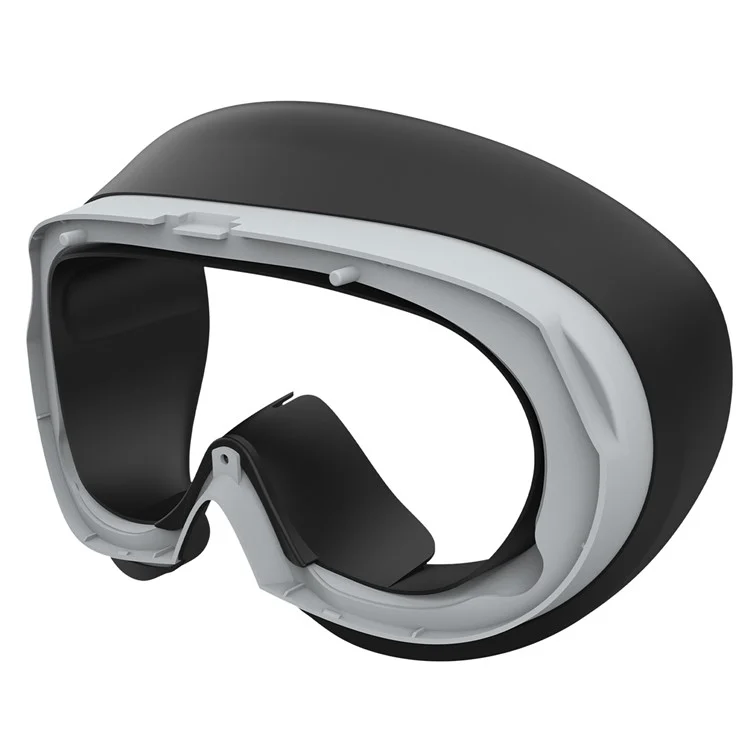 PO002 For PICO 4 VR Silicone Cover Eye Pad Sweat-proof Silicone Face Cushion Cover Replacement VR Glasses Accessories - Black