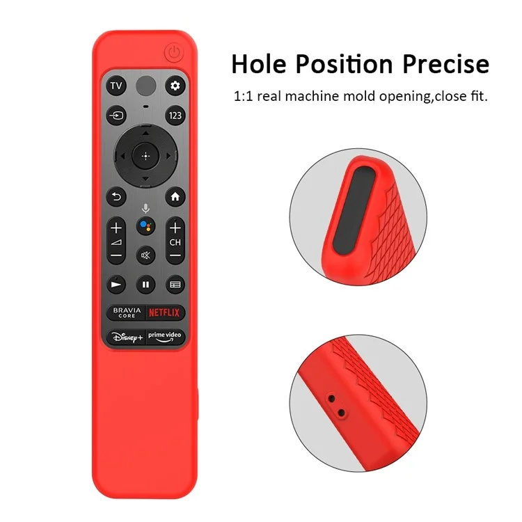 GS0022 Weiche Silikonschutzhülle Für Sony XR-A80K / XR-X90K TV RMF-TX800U Fernbediener, Anti-kratzer-schutzhülle Cover - Rot