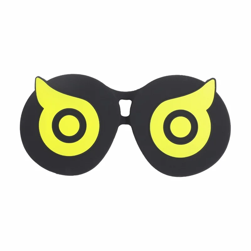 HIFYLUX PC-ZF23 for PICO 4 VR Glasses Soft Silicone Lens Protector Cute Owl Design VR Lens Cover - Yellow