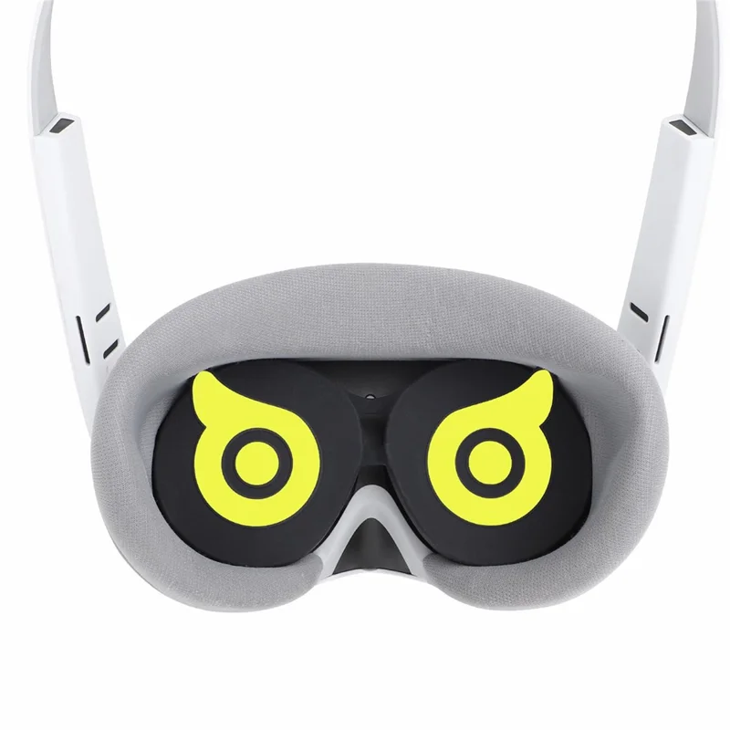 HIFYLUX PC-ZF23 for PICO 4 VR Glasses Soft Silicone Lens Protector Cute Owl Design VR Lens Cover - Yellow